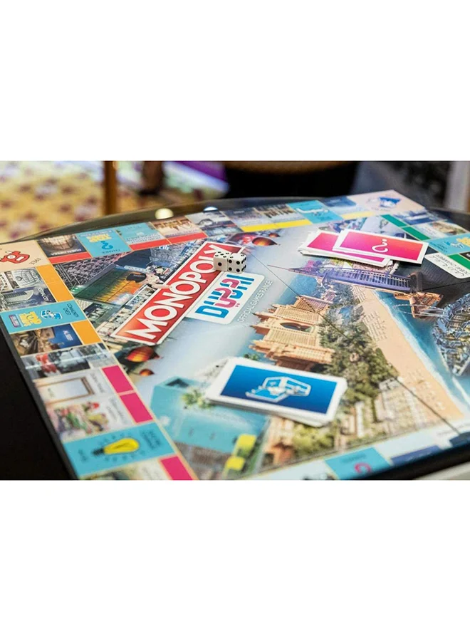 Monopoly Dubai Official Games Range Hasbro Board Game For Adults And Teens Indoor Home Game 2 To 6 Players