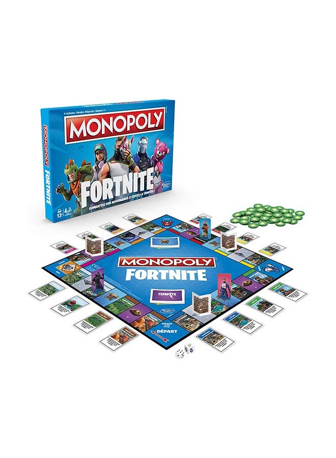 Monopoly - Fortnite Edition Hasbro Board Game Inspired By Fortnite Video Game Ages 13 And Up For Adults And Teens Indoor Home Game 2 To 6 Players - Image 1