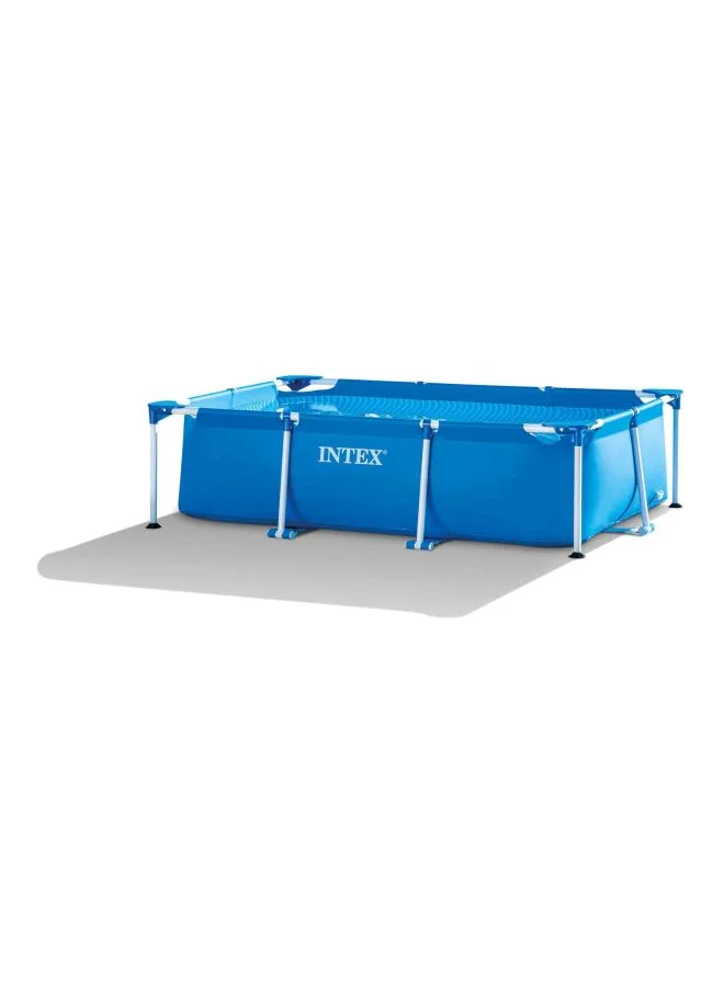 INTEX Superior Strength And Longer Durability Sturdy Rectangular Unisex Frame Swimming Pool Blue Model 28273 Summer Fun Water Play