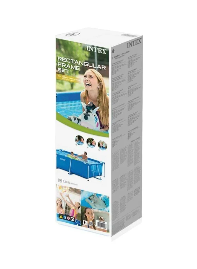 انتكس حوض سباحة للأطفال بتصميم فائق المتانة مزود بإطار قوي يدوم طويلاً 450x220x84سم