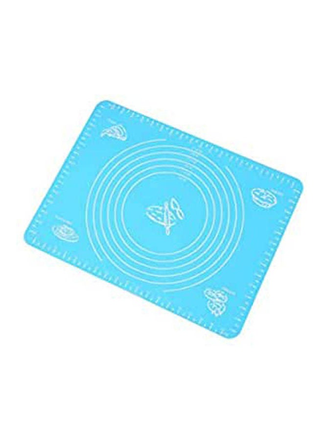 50X40Cm Silicone Baking Mat Thickening Flour Rolling Scale Mat Kneading Dough Pad Baking Pastry Rolling Mat Bakeware Liners Blue 50x40cm 