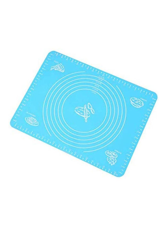 Silicone Baking Mat Thickening Pad Baking Bakeware Liners Blue 50x40cm  - Image 1