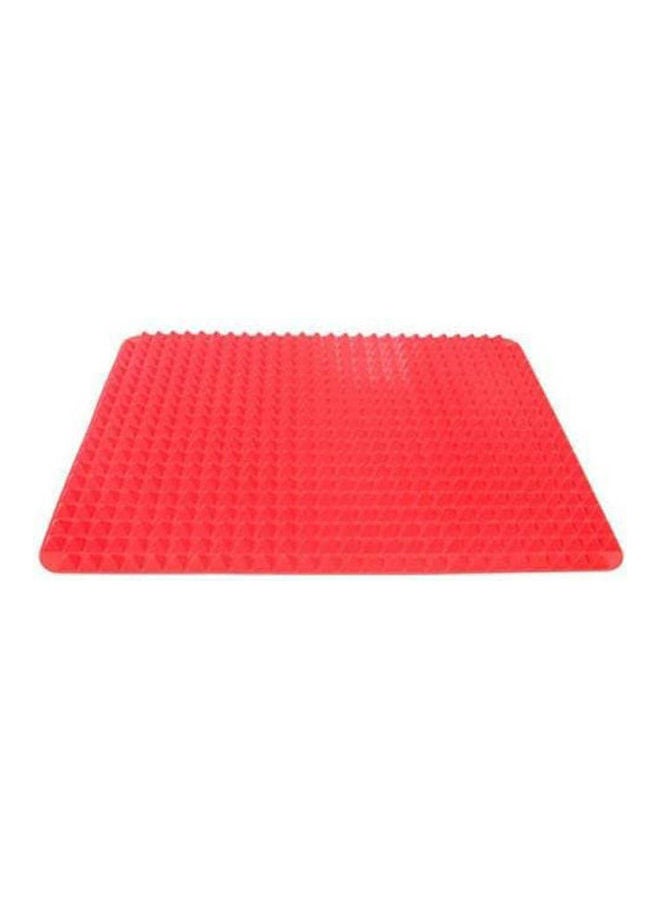 Baking Mats Non-Stick Silicone Pyramid Pan Baking Sheet Pastry Cooking Mat Oven Liner Tray Red 