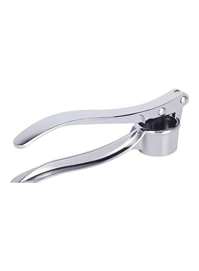 1 Piece Multifunctional Stainless Steel Garlic Press Manual Garlic Masher Silver 1x1cm