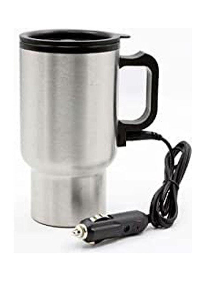 A Heating Cup For Drinks Works On A Car Lighter Silver