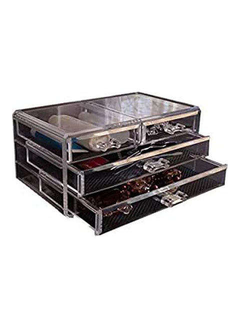 Acrylic 4 Drawer Organizer Clear