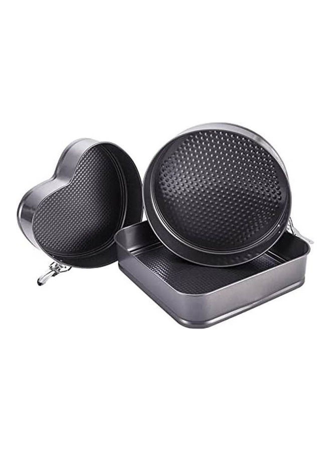 Bakeware Cake Pan Nonstick Oven Baking Tray Bake Pan Set Black 3x3cm