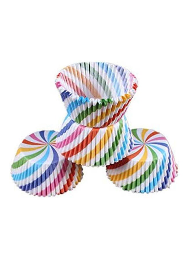 100 Pcs/Pack Home Kitchen Bakeware Cake Tools Mini Paper Cupcake Case Wedding Wrapper Muffin Liners Baking Cups Multicolour - Image 2