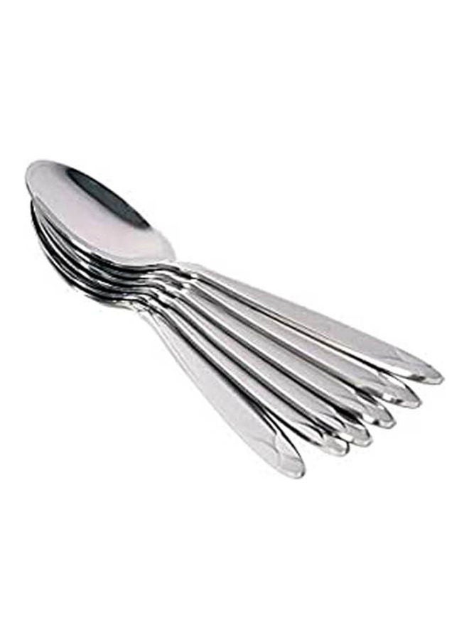Stainless Steel Dinner Spoon 6Pcs Silver