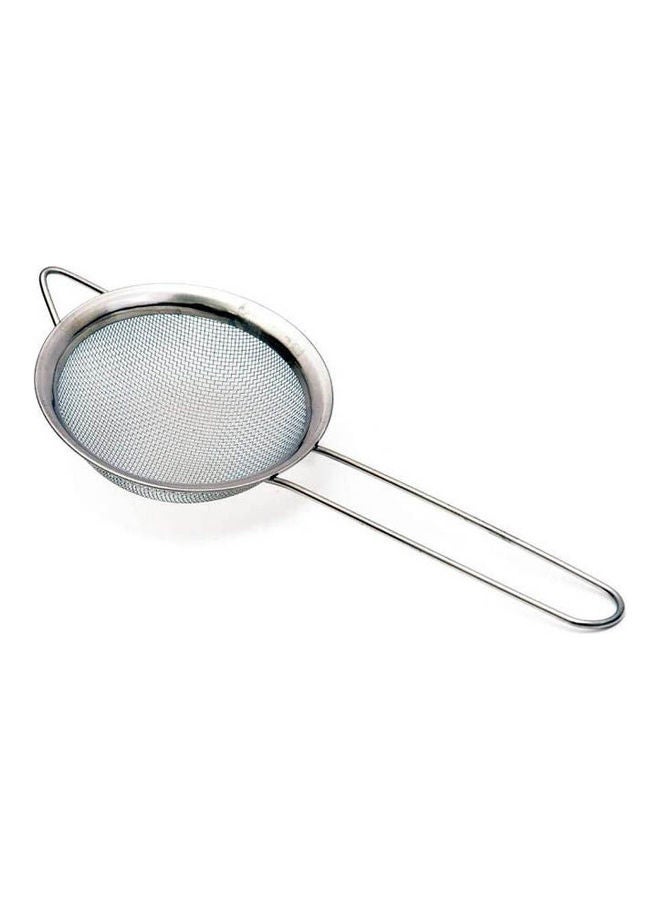 Tea Strainer Stainless Steel Silver 10cm