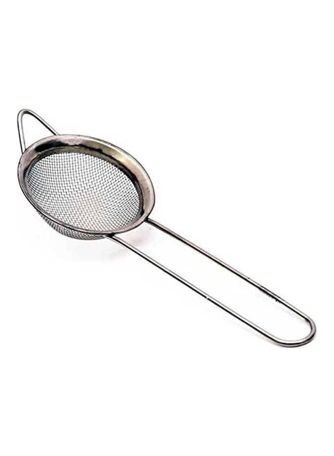 Tea Strainer Stainless Steel Silver 8cm
