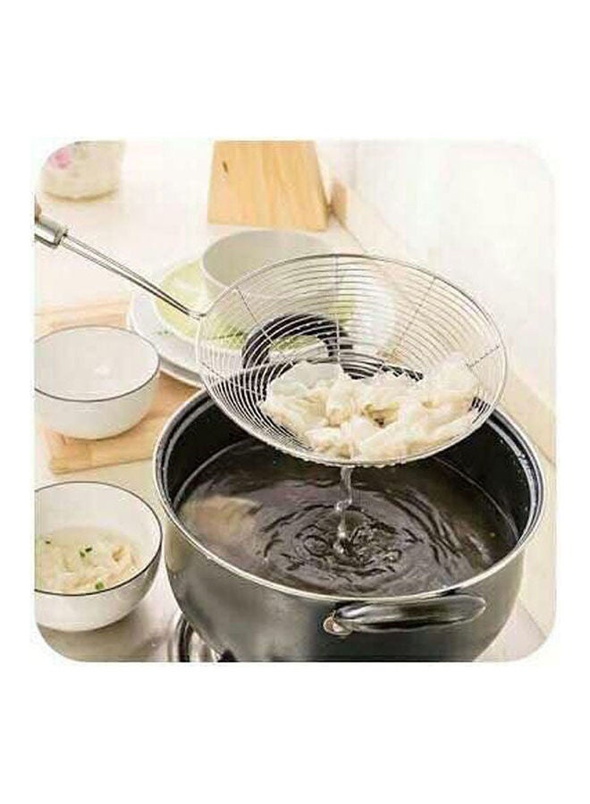 Stainless Steel Fried Food Spoon Silver