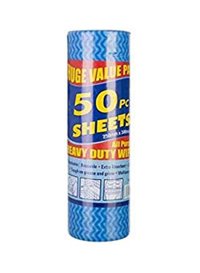 All Purpose Wipes  50 Sheets Blue - Image 1