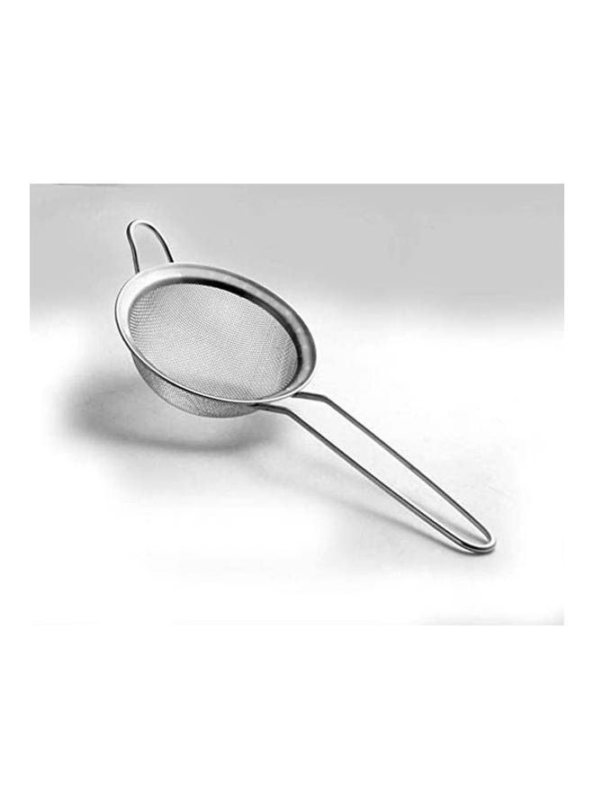 Stainless Steel Tea Strainer Silver 9cm