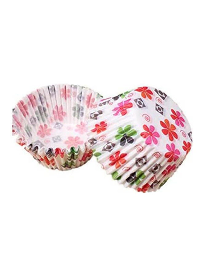 100 قطعة من أكواب الكعك وأكواب الكب كيك المقاومة للدهون وأكواب الخبز الورقية للحلوى والكعك والكعك والتزيين - Image 1