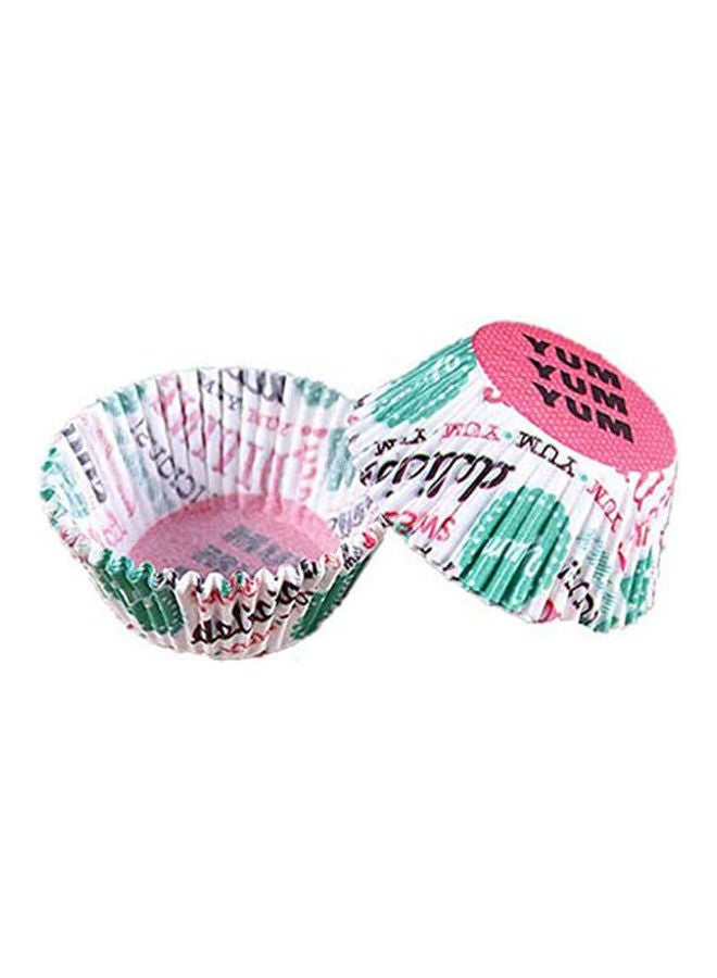 100Pcs Muffins Paper Cupcake Red