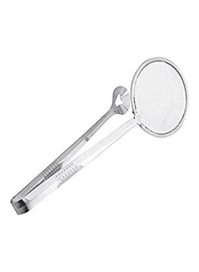 2 In 1 Food Spoon Strainer Fried Food Oil-Frying Filter Silver  - Image 1