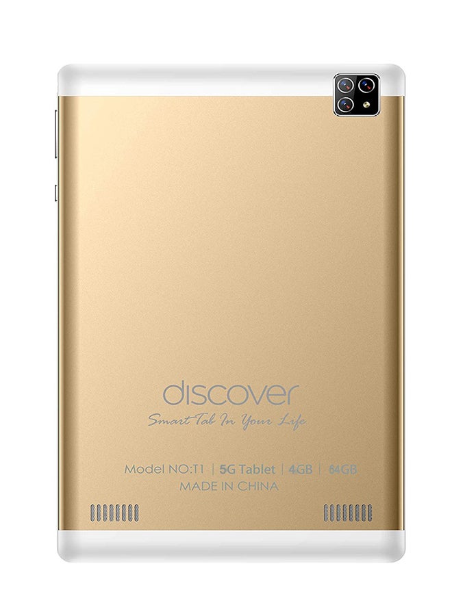 discover 8inch Smart Tablet T1 5G Android Tab with 64GB ROM 4GB RAM 8Core Dual-Sim Wifi (Gold) - Image 2