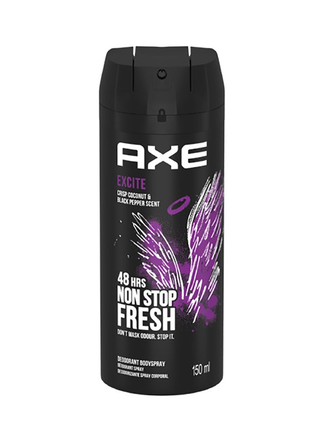 Axe Excite Body Deodarant Spray Crisp Coconut And Black Pepper Scent 150ml  - Image 5