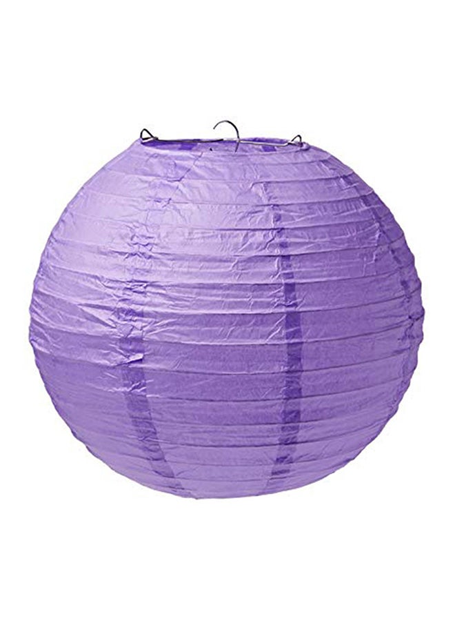 Amscan 3-Piece Round Paper Lantern Set New Purple 9.5inch - Image 2