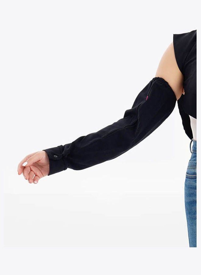 Carina Casual Plain Basic Shirt  Long Sleeve Black  - Image 1