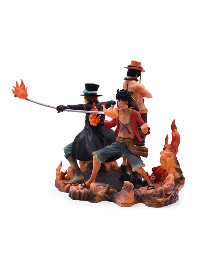 3-In-1 Brotherhood Luffy Ace Sabo Collectible Anime Action Figure Toy Set 14cm  - Image 3