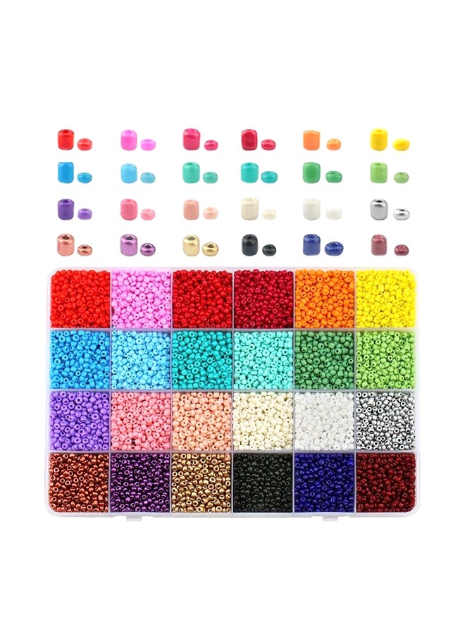 XiuWoo 10000-Piece Opaque Glass Seed Beads Kit - Image 1