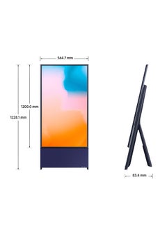 Samsung 43 Inch LS05B, The Sero 4K Smart TV (2022) QA43LS05BAUXZN Navy Blue  - Image 4