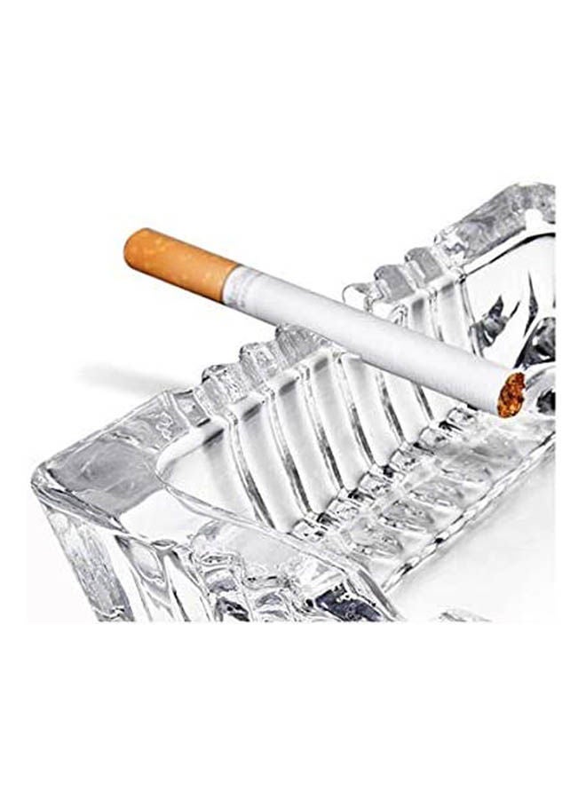 Simple and transparent glass ashtray home supplies creative office living supplies decorations Clear 15cm - Image 2