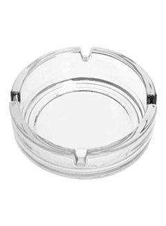 Generic Glass Round Ashtray Clear 