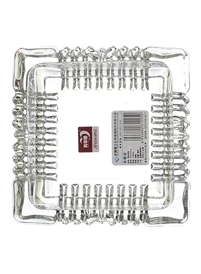 Simple and transparent glass ashtray home supplies creative office living supplies decorations Clear #NUL#grams 