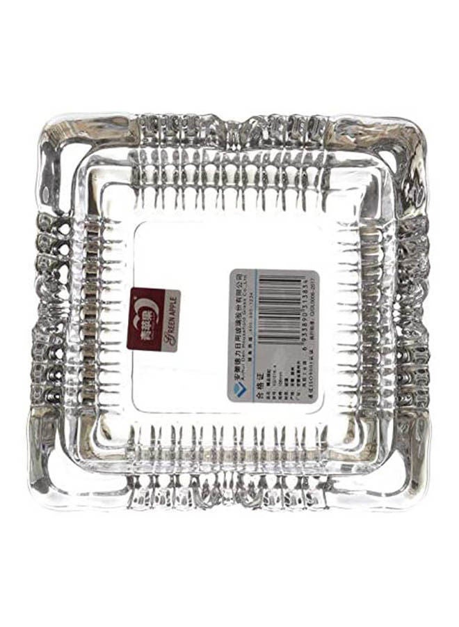 Square Glass AshTray Clear #NUL#grams