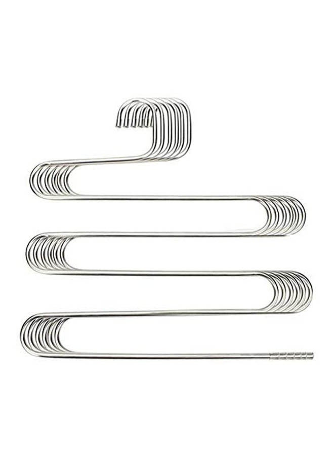 Trousers Rack Pants Hangers S Shape 5 Racks 5Pcs/Lot Silver  - Image 1