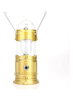 3 In 1 Solar Light Citra Led Rechargeable Lantern With Special Dj Disco Stage Light And Torch Gold