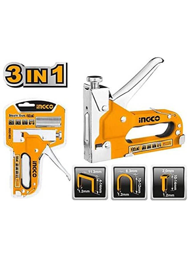 INGCO Staple Gun 3 In 1 Orange - Image 2