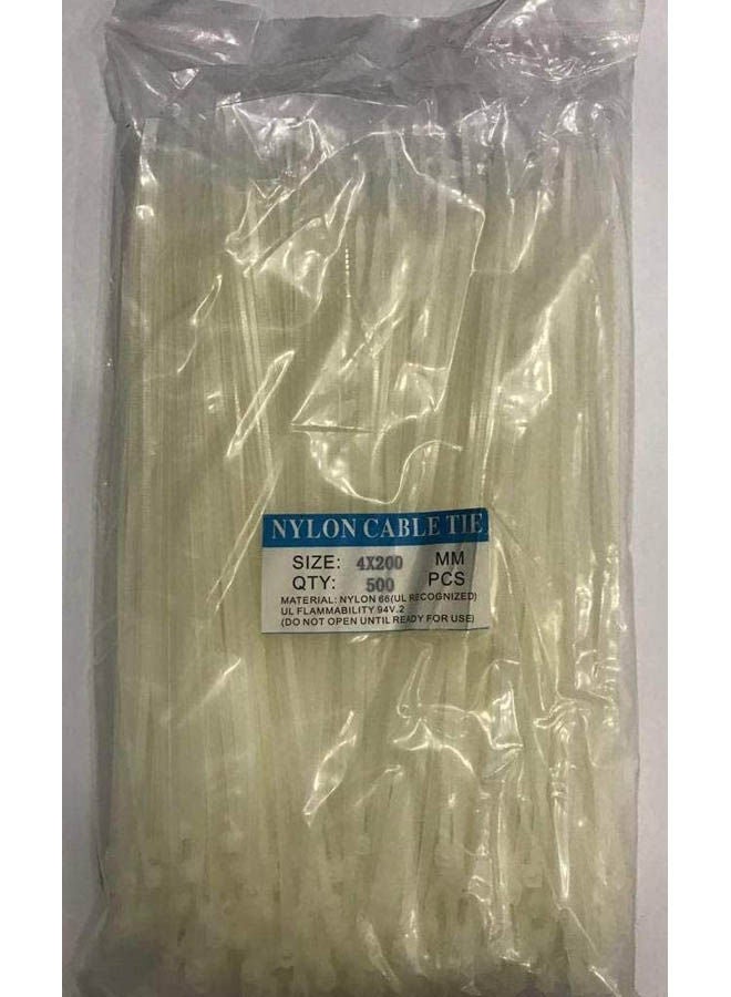 Generic Tie Strap Plastic-Cable Staples White 