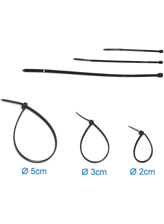 Zap Tie (Cable Tie, Wire Tie, Hose Tie) Nylon Black  - Image 1