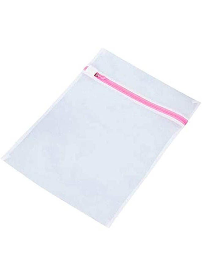 Thickened coarse mesh clothing wash bag large White 50x60cm - Image 1