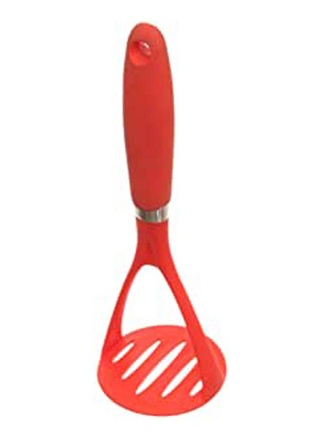 Plastic Food Masher With Handle Red - Image 1