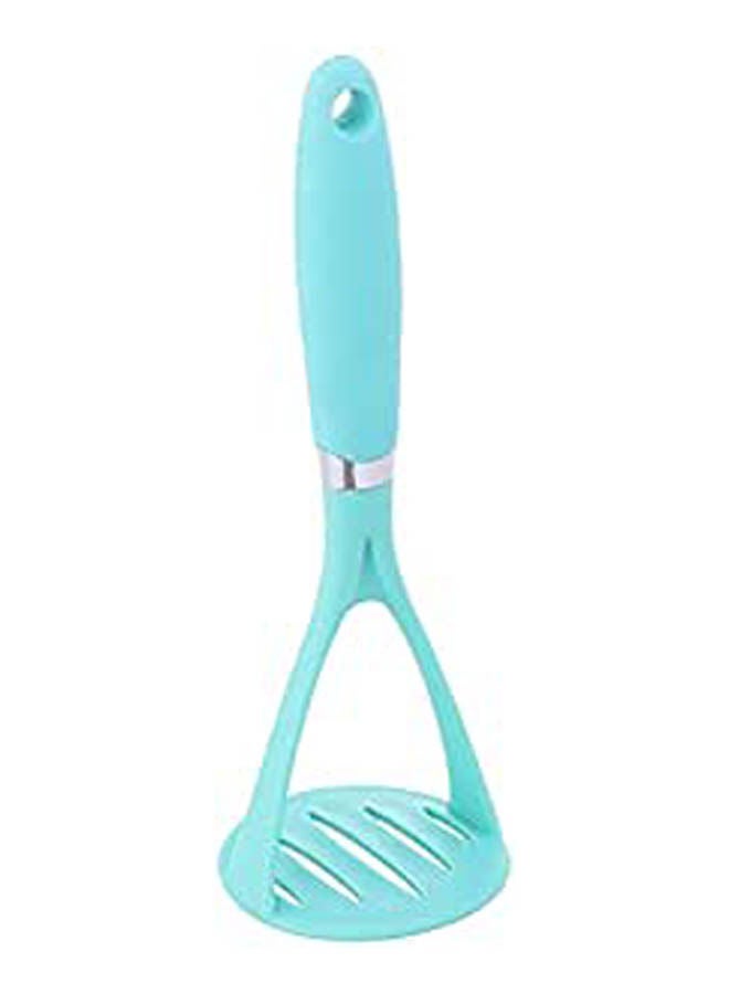 Plastic Food Masher With Silicone Handle Blue - Image 1