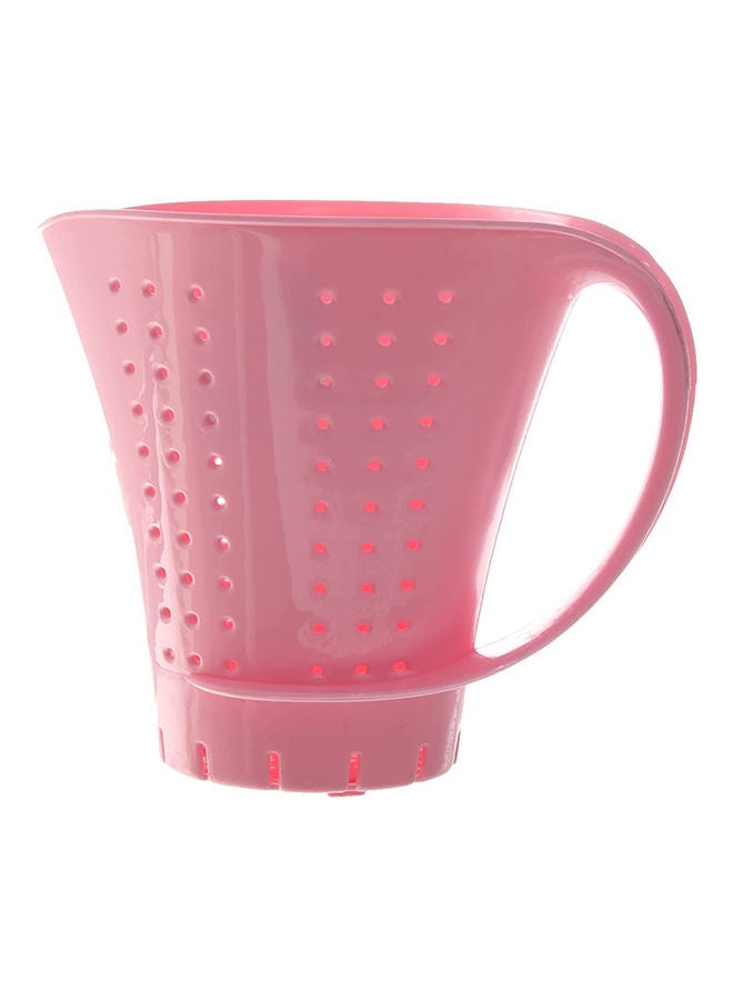 Plastic Rice Strainer Cup Shape Pink 