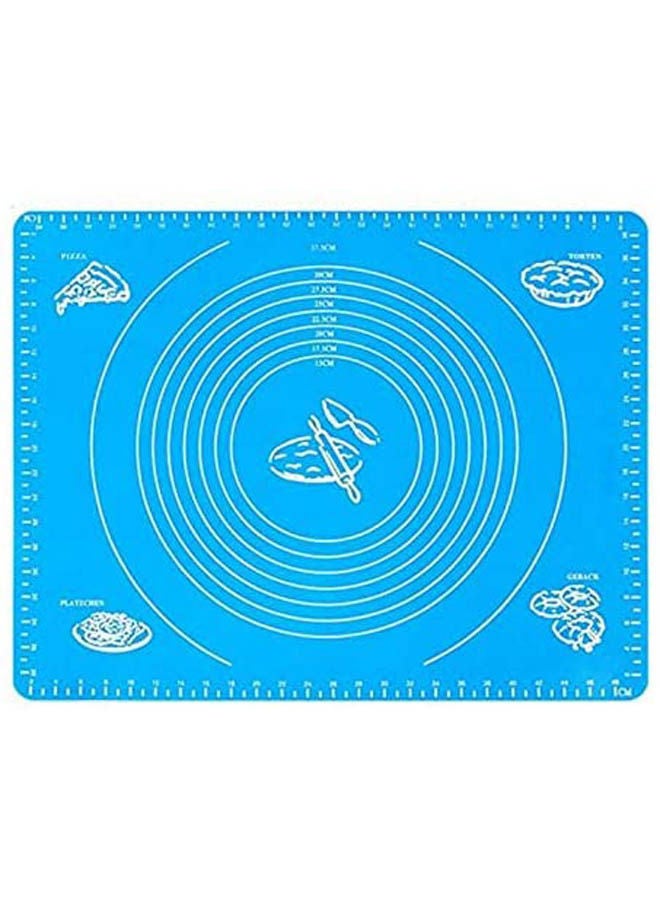 Silicone Baking Mat For Pastry Rolling Blue 