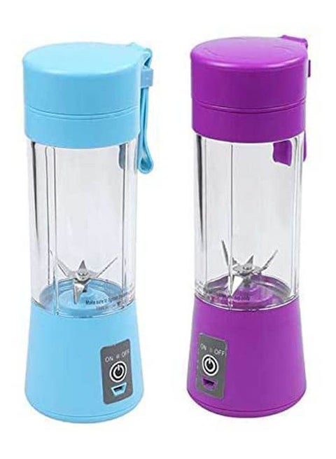 Mini Portable Juice Smoothie Blender With Bottles Multicolour 380ml