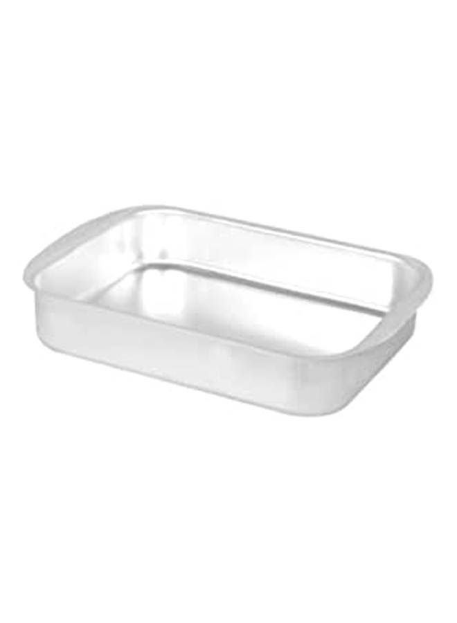 Oblong Oven Tray Silver