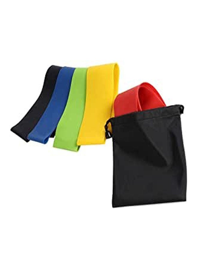 ماركة غير محددة Resistance Bands Crossfit Silicone Band Fitness Equipment Straps Latex Yoga Gym Strength Training Athletic Rubber Bands 5Pcs Set 