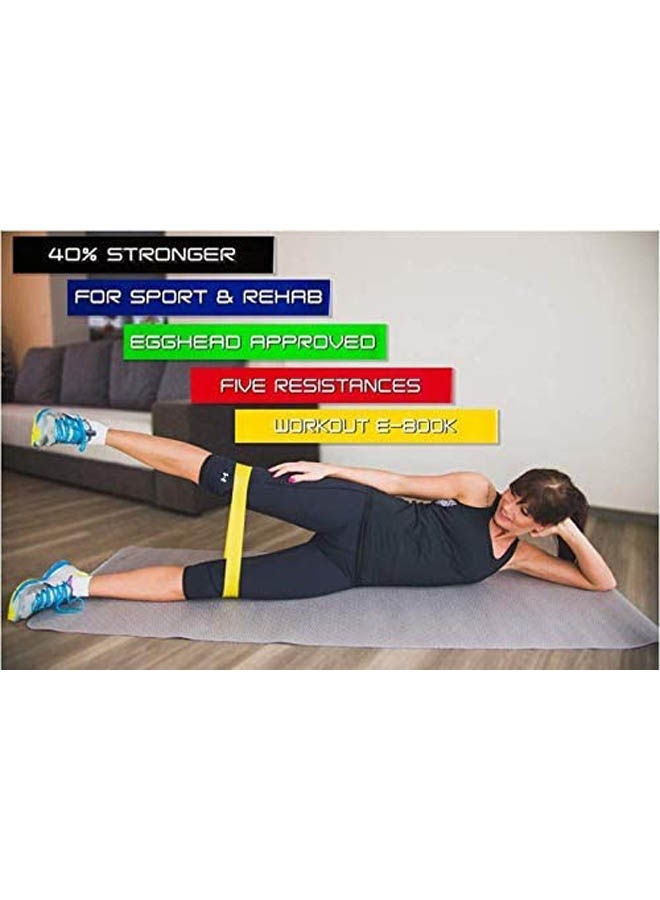 ماركة غير محددة Resistance Bands Set Of 5 Exercise Bands  - Image 2