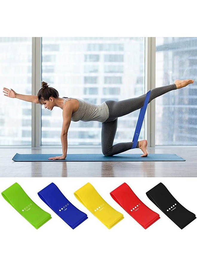 ماركة غير محددة Resistance Bands Set Of 5 Exercise Bands  - Image 2