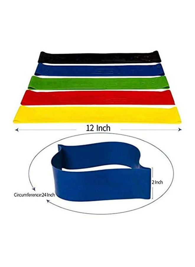 ماركة غير محددة Resistance Loop Exercise Bands Set Of 5 Premium-Quality  - Image 3