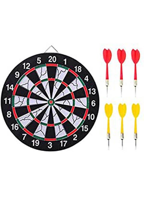 Sport Double Target Dart Magnetic Flocking Dartboard Board Double Thickening 15cm