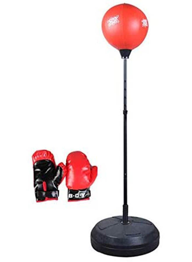 Generic Adjustable Professional Boxing Trainer Punching Stand And Punching Gloves  - Image 1